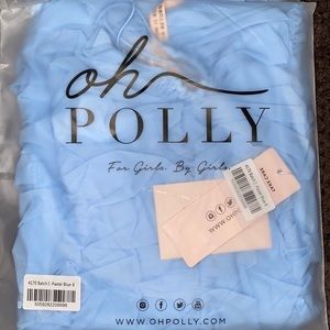 Oh Polly Sunset Lover Dress Pastel Blue
